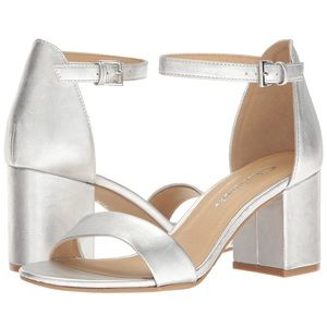 Chinese Laundry Block Heel Dress Sandal, Silver
